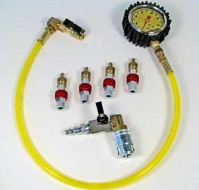 Комплект клапанов дефлятора (4) с манометром