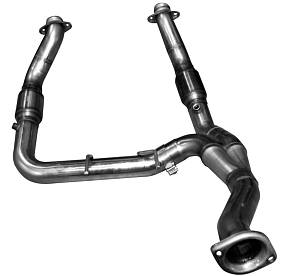 Downpipe и Y-Pipe для Ford F150 Eco Boost, 3'' с кат. Green Cat