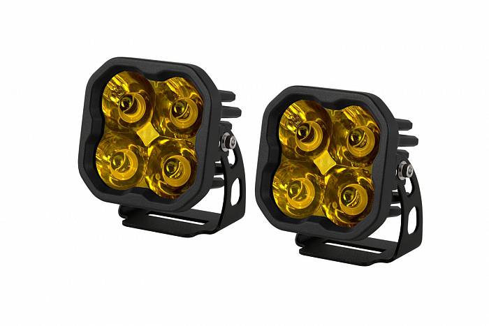 Янтарные LED-фары SS3 Pro дальнего света 2 шт 
