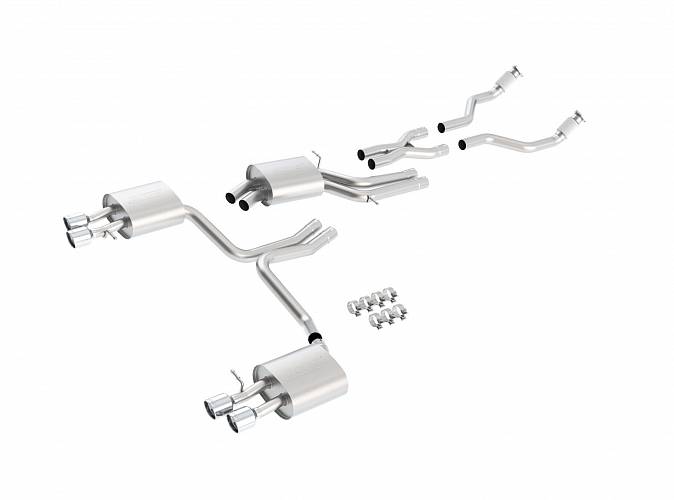 ВЫХЛОПНАЯ СИСТЕМА CAT BACK AUDI  S4 И S5 ’10-’14 V6-3.0L (SC) ЗВУК S-TYPE