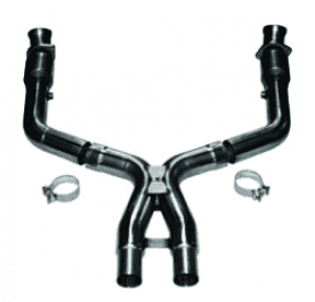 Приемные трубы X-Pipe с кат. для Mustang GT, 2011-2014, 3'' x 2.75''