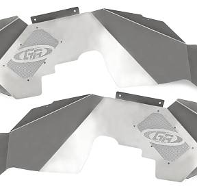 Защита колёсных арок передних алюминиевая для Jeep JK (черное покрытие)  2 и 4 двери GenRight