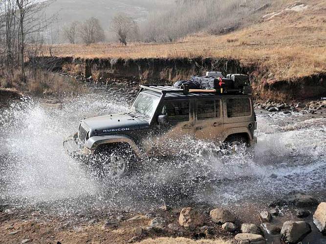 Багажник Slimline II на крышу для Jeep Wrangler JKU (4 двери), 2007+ - от Front Runner