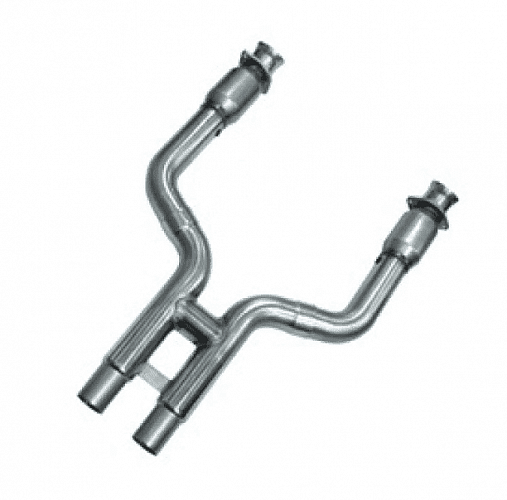 Приемные трубы H-Pipe для Ford Shelby GT500 с High Flow кат., 3'' x 2.75''