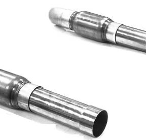 Трубы с глушителем для GRT шасси и двигателей GM 602/603/604 Crate