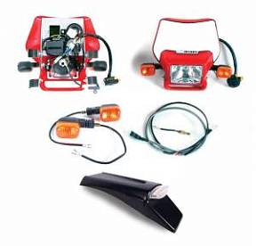 Honda EZ Mount Kick LED Red Dual Sport Kit Baja Designs