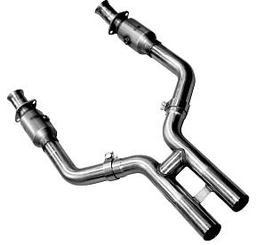Приемные трубы H-Pipe с кат. для Mustang GT 4.6L, 2005-2010, 3'' x 2.5''