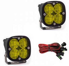 Комплект светодиодных фар янтарного свечения (Wide Cornering) серии Squadron Pro