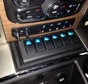 7 Inch Mini 6 Switch Panel Universal W/Mini Bezel Multi Color sPOD