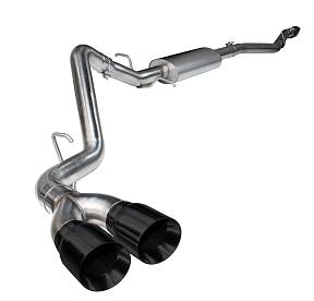 Cat Back система с черными насадками для GM 1500 Series грузовиков 