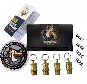 Автоматические латунные дефляторы шин Coyotes 5 - 56 psi (4 шт.)