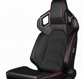 Спортивные сиденья серии Alpha-X, черные/красная строчка/низкая базовая версия