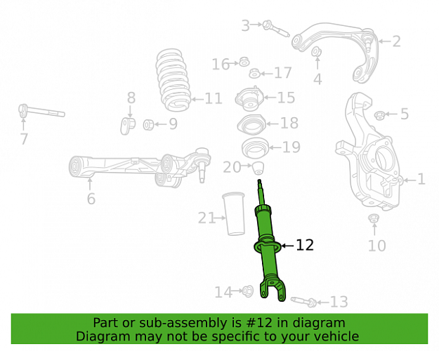 68404036AD Амортизатор передний для RAM 2019-22