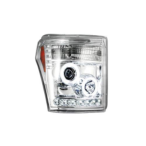 Фары головного света для Ford Superduty F250/F350/F450/F550  2011-16 - Clear / Chrome