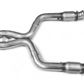 Приемные трубы X-Pipe с кат. для Mustang Shelby GT500, 2007-2014, 3'' x 3''