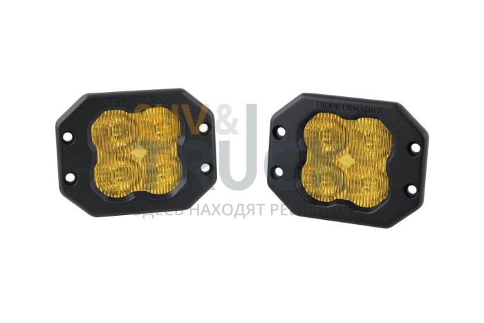 Противотуманные желтые врезные LED-модули SS3 Sport SAE