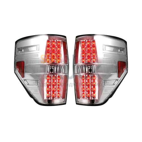 Ford F150 & RAPTOR 09-14 LED TAIL LIGHTS - Clear Lens