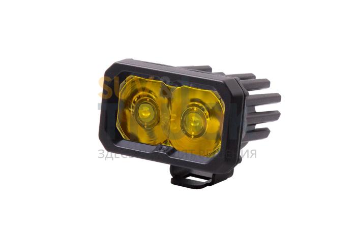 Желтый LED-модуль SS2 Sport с янтарной подсветкой, дальний свет