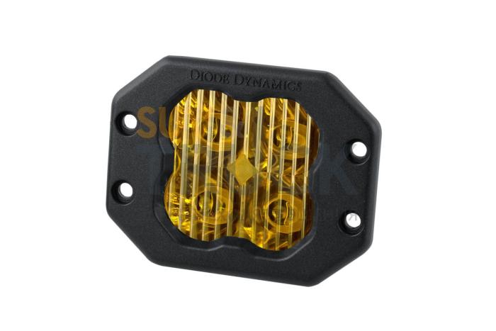 Желтый врезной LED-модуль SS3 Pro с янтарной подсветкой, водительский свет