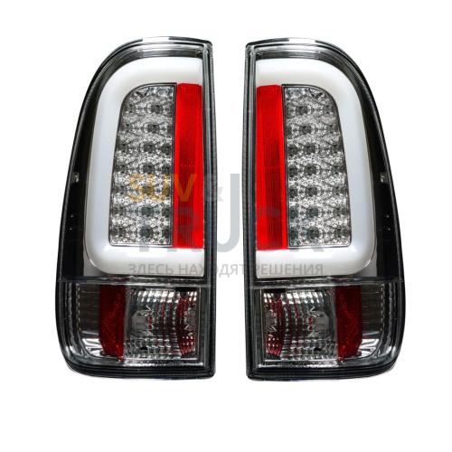Ford Superduty F250HD/350/450/550 99-07 & F150 97-03 Straight aka "Style" Side OLED Tail Lights - Clear Lens
