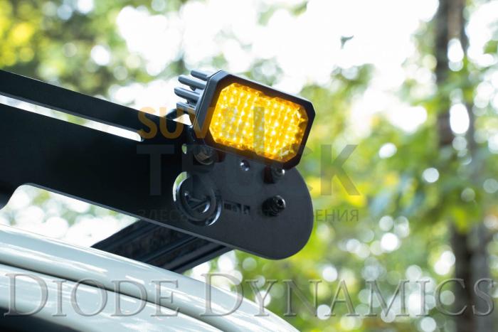 Желтый противотуманный LED-модуль SS2 Pro с янтарной подсветкой