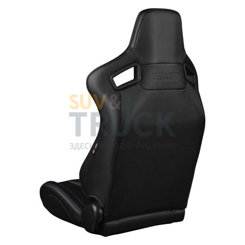 Спортивные сиденья анатомические серии Elite-X Series Sport Seats - Black Leatherette (Purple Stitching)
