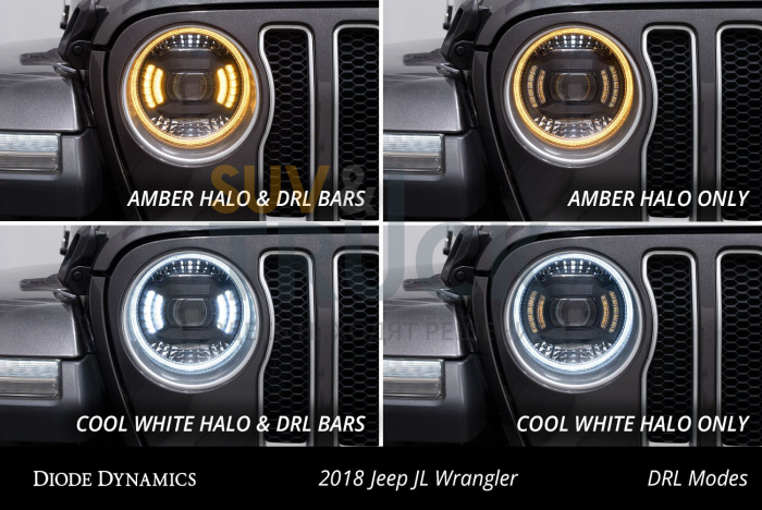 Светодиодные фары головного света для Jeep JL Wrangler 2018-22