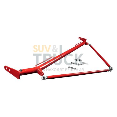 Кронштейн для установки ремней универсальный ширина 48-51" Racing Harness Bar Kit - Red Gloss