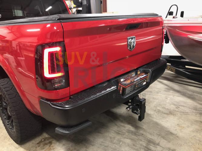 Dodge 09-14 RAM 1500 & 10-14 RAM 2500/3500 OLED TAIL LIGHTS (Replaces Factory OEM Halogen Tail Lights) - Smoked Lens