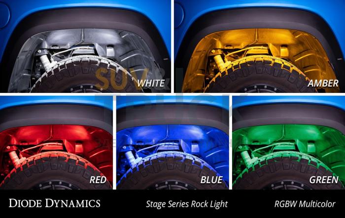 Комплект светодиодных RGBW рок-фар серии Stage