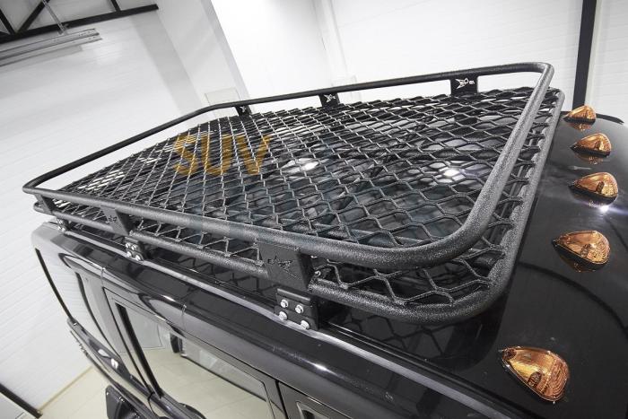Универсальный экспедиционный багажник BMS для УАЗ Патриот, кунг Tundra DC, покрытие Line-X