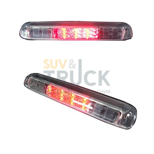 GMC & Chevy 14-17 Sierra & Silverado (3rd GEN) - Red LED 3rd Brake Light Kit w/ White LED Cargo Lights - Clear Lens