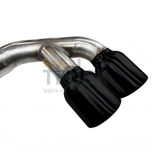 Система Axle Back для Corvette C5, 1997-2004, OEM x 2.5", черные насадки