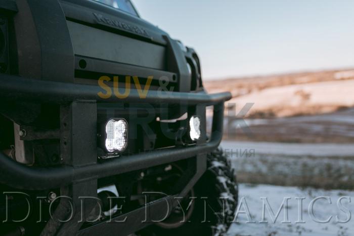 Фары светодиодные SS3 Max водительский свет с янтарной подсветкой 2 шт 