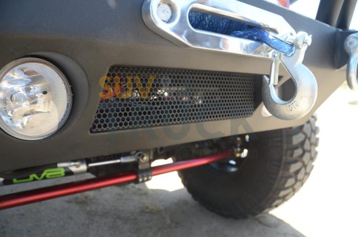 Steel Mid Front Bumper w/ Fog Lights & LED for 07-17 Jeep Wrangler