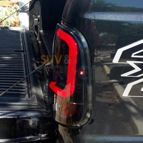 Ford Superduty F250HD/350/450/550 99-07 & F150 97-03 Straight aka "Style" Side OLED Tail Lights - Smoked Lens