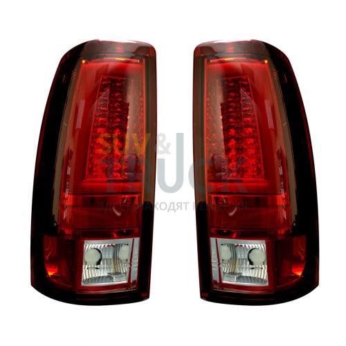 Chevy Silverado & GMC Sierra 99-07 (Fits 2007 "Classic" Body Style Only) OLED TAIL LIGHTS - Red Lens