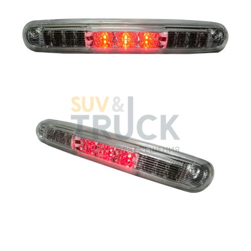 GMC & Chevy 07-13 Sierra & Silverado (2nd GEN) - Red LED 3rd Brake Light Kit w/ White LED Cargo Lights - Clear Lens