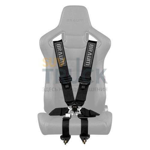 Ремень 6-ти точечный Point 3" FIA Certified Racing Harness - Black