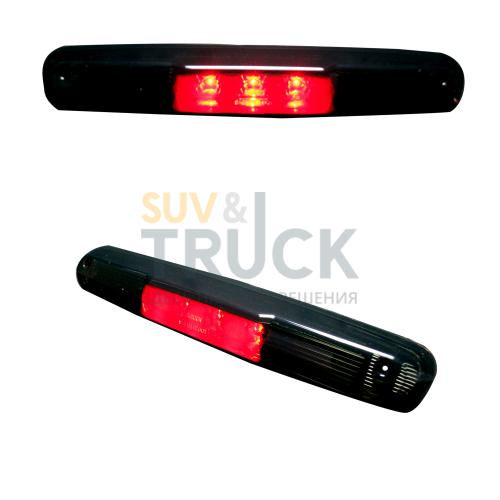 GMC & Chevy 07-13 Sierra & Silverado (2nd GEN) - Red LED 3rd Brake Light Kit w/ White LED Cargo Lights - Smoked Lens