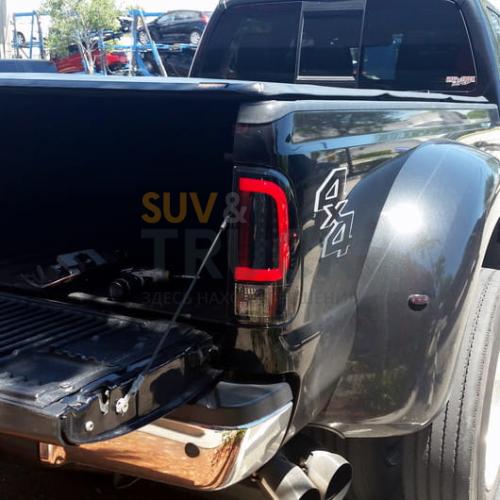 Ford Superduty F250HD/350/450/550 99-07 & F150 97-03 Straight aka "Style" Side OLED Tail Lights - Smoked Lens