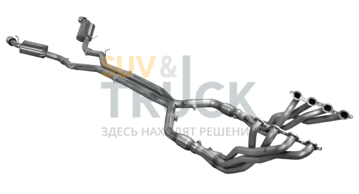 Выхлопная система 1-7/8"×3'' без катализатора для Camaro V8 2016+