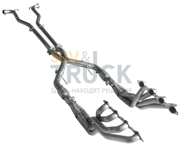Длиннотрубный выпускной коллектор 2"×3'' без катализаторов для Chevy SS 2014+