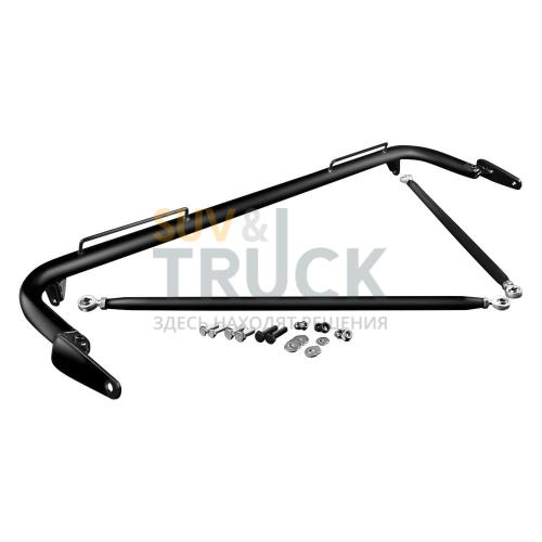 Кронштейн для установки ремней для 05-14 Ford Mustang Harness Bar Kit - Black Satin