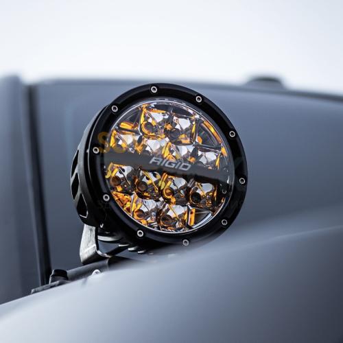 Фары RIGID 360 Серия 4″ Водительский свет - янтарная подсветка