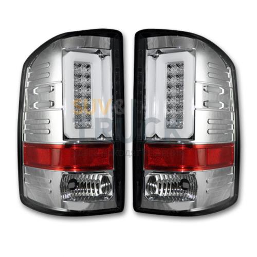 GMC Sierra 16-17 1500/2500/3500 (Only Fits Single Wheel Body Style Trucks with Factory OEM LED Tail Lights) OLED TAIL LIGHTS - Clear Lens