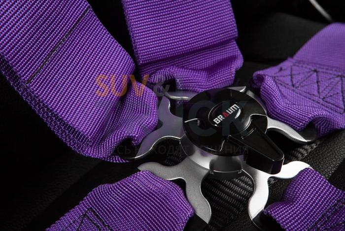 Ремень 5-ти точечный 3" SFI Approved Racing Harness - Purple