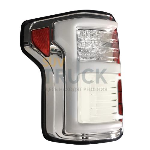 Ford F150 15-17 & RAPTOR 17-18 (Replaces OEM LED Style Tail Lights w Blind Spot Warning System) OLED TAIL LIGHTS - Clear Lens