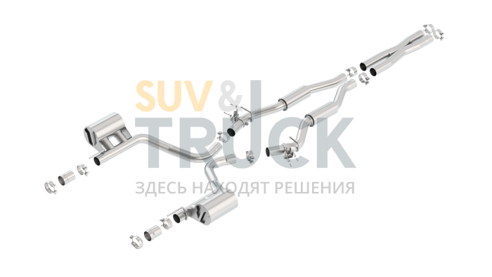 Выхлопная система CAT BACK CHALLENGER SRT / 392 HEMI V8-6.4 2015 ЗВУК S-TYPE