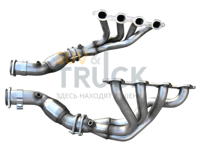 Выпускной коллектор средний для GM C7 и C7/Z06 Corvette 2014+, без катализатора